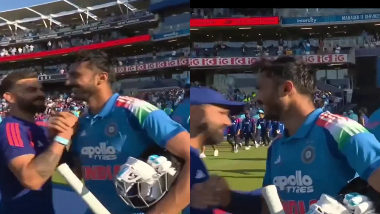 Watch: Rohit Sharma, Virat Kohli shower Axar Patel and Washington Sundar with love after India’s 1st ODI win