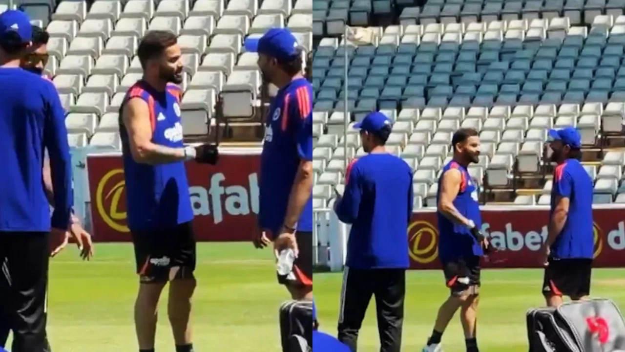 Watch: Virat Kohli engage with Rohit Sharma in funny chat ahead of India vs England ODIs