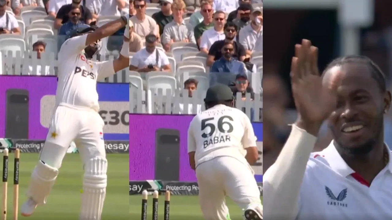 Babar Azam rattled by Jofra Archer’s bouncer at Lord’s, gets out embarrassingly