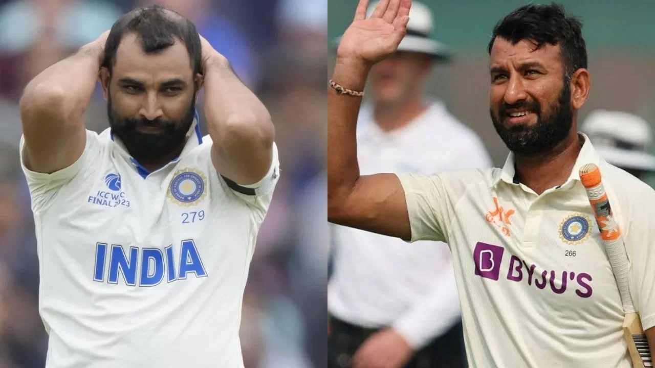 Cheteshwar Pujara leaves out Mohammed Shami from India’s top 5 Test pacers