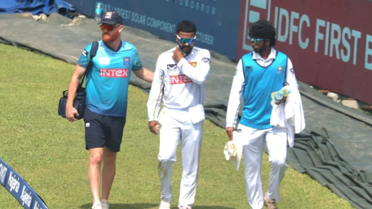 Blow for Sri Lanka: Dinesh Chandimal injured during 1st Test vs India