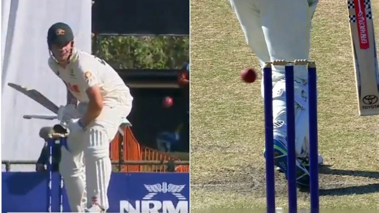 Cameron Green survives despite Taskin Ahmed’s delivery hitting leg stump, gets boundary