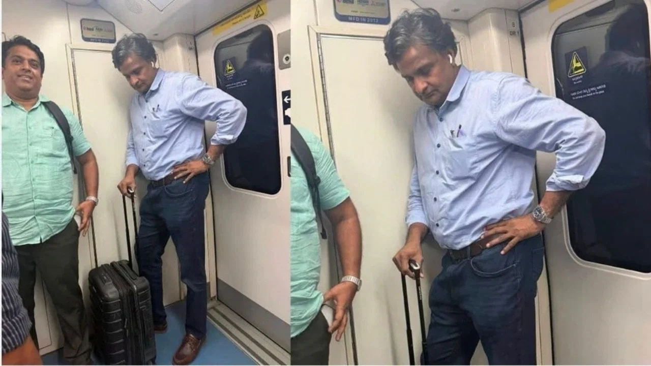 Javagal Srinath travels in Bengaluru Metro; video goes viral