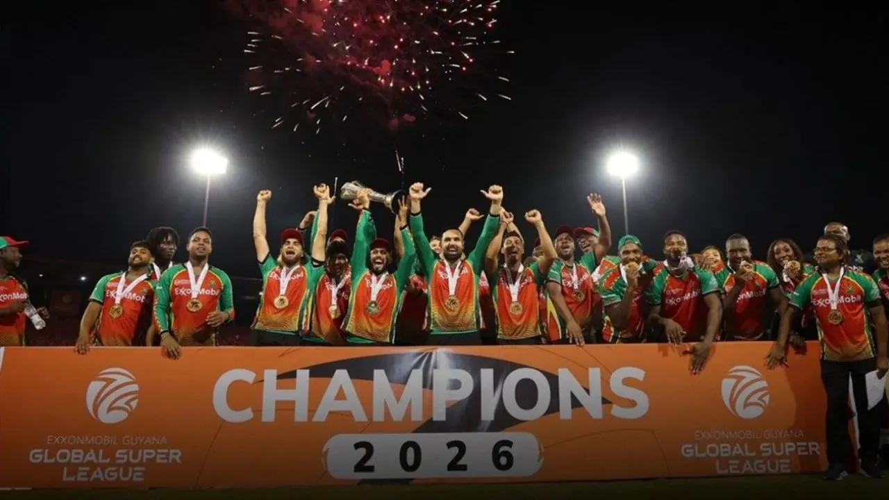 Guyana Amazon Warriors defend lowest total in T20 final history to retain Global Super League title