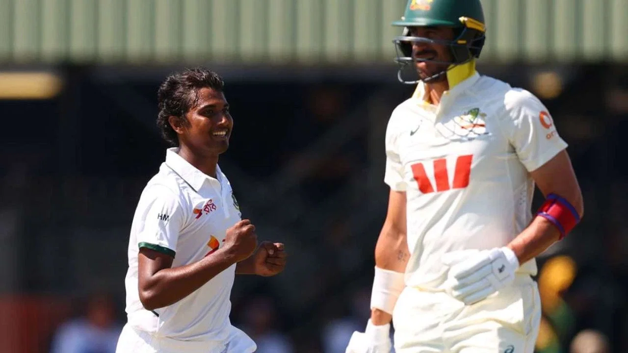 Hasan Mahmud’s historic 6-wicket haul bowls out Australia for lowest ever score