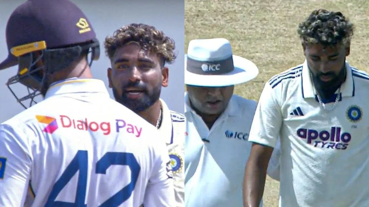 Mohammed Siraj sledges Kamil Mishara, Prasidh Krishna strikes next over in Colombo