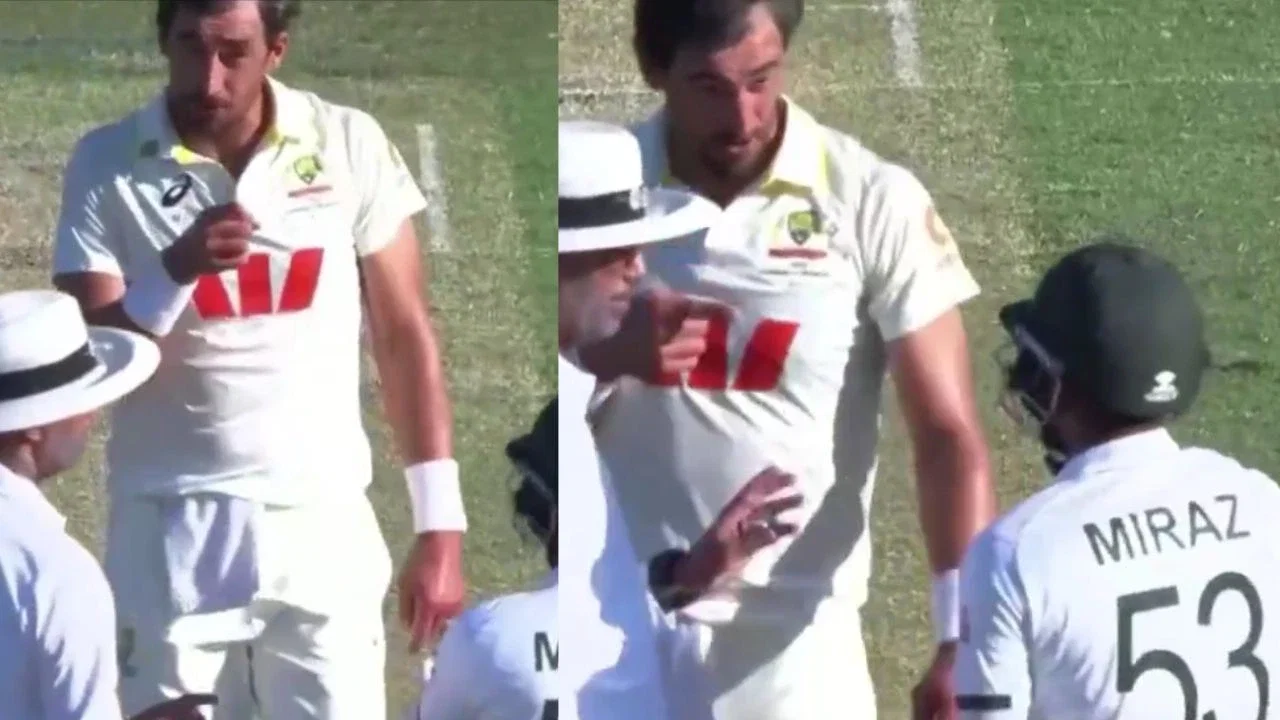 Watch: Mitchell Starc, Mehidy Hasan Miraz involved in heated exchange after pacer’s warning
