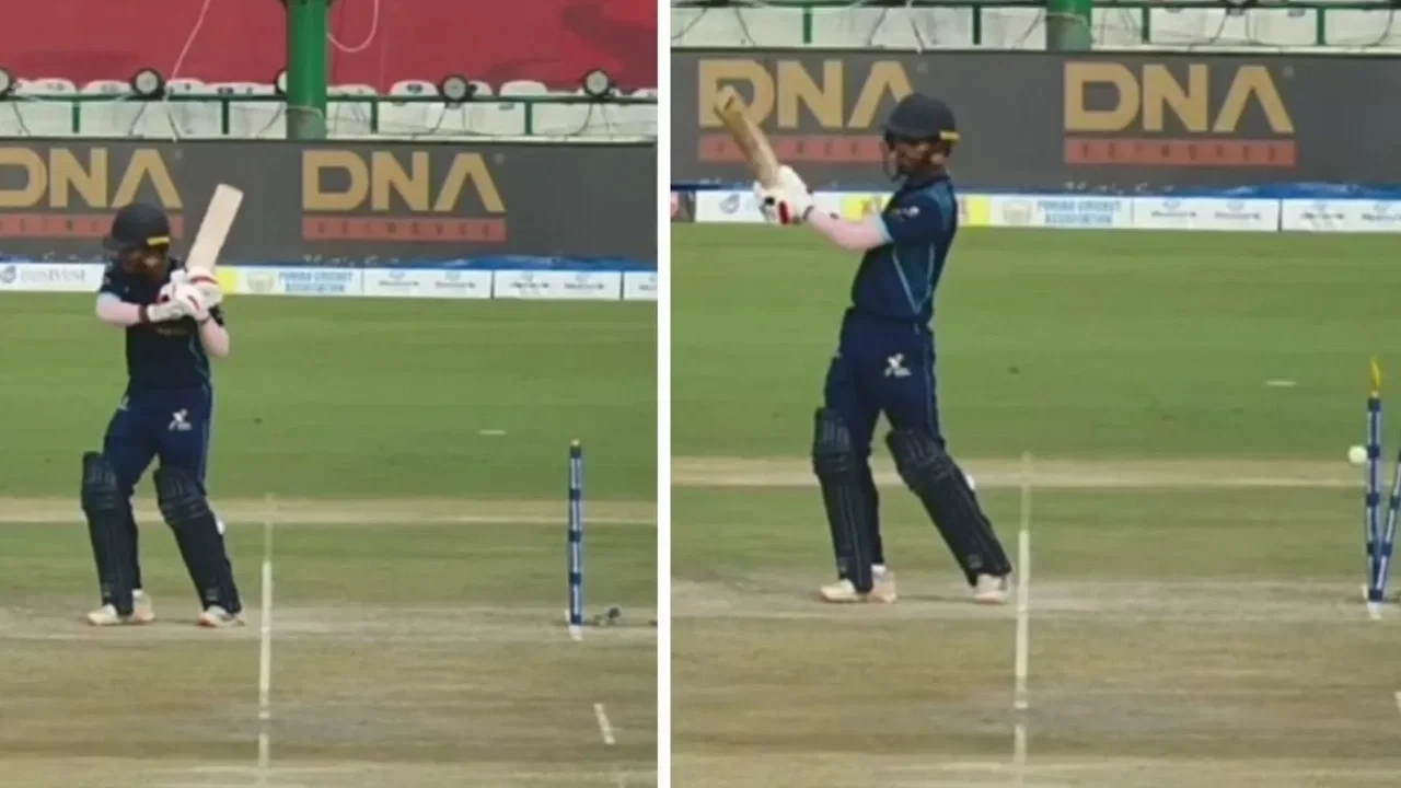 Noorveer Singh falls victim to bizarre run-out after shadow batting outside the crease