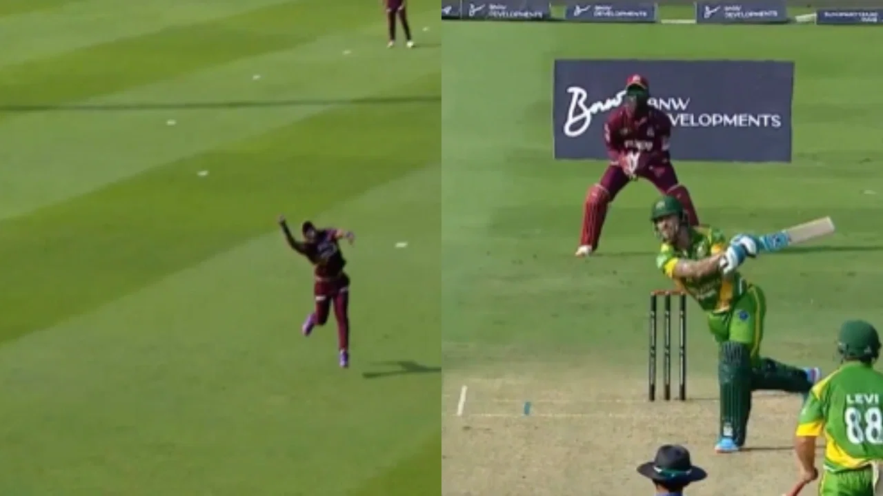 Watch: 42-year-old Dwayne Bravo takes one-handed stunner in WCL 2026 match