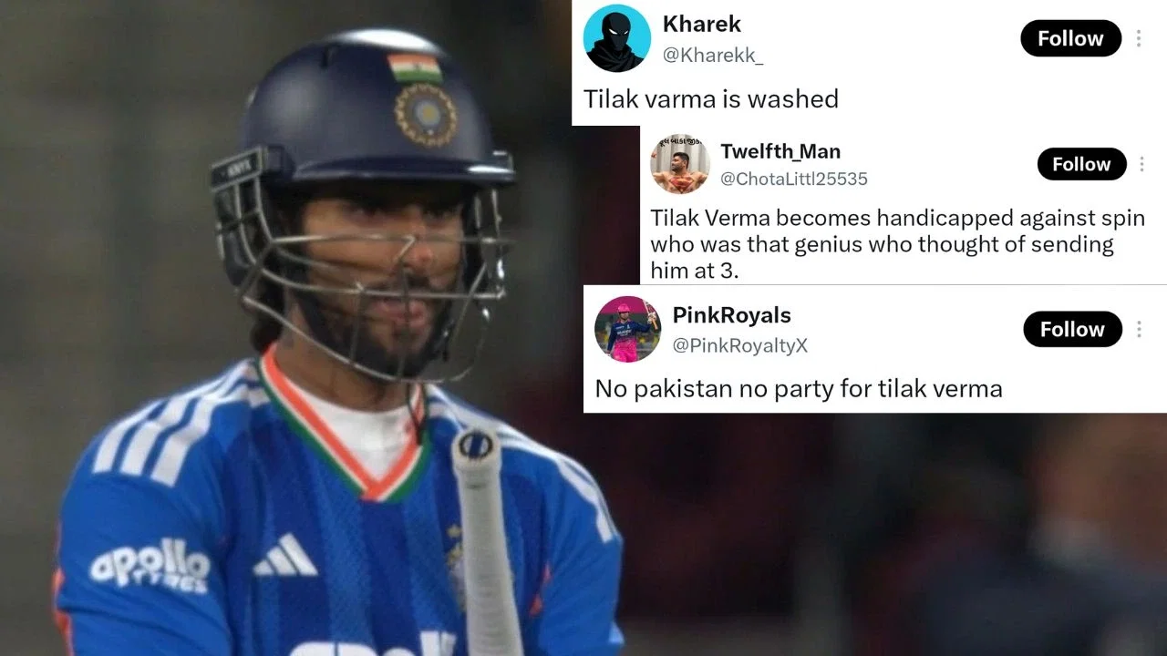 Tilak Varma labelled “fraud” as angry fans bash him for “one of the worst T20 knocks” in 1st NZ T20I
