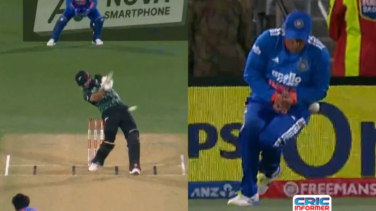 Watch: Abhishek Sharma turns Babar Azam, drops a dolly in 1st T20I vs New Zealand