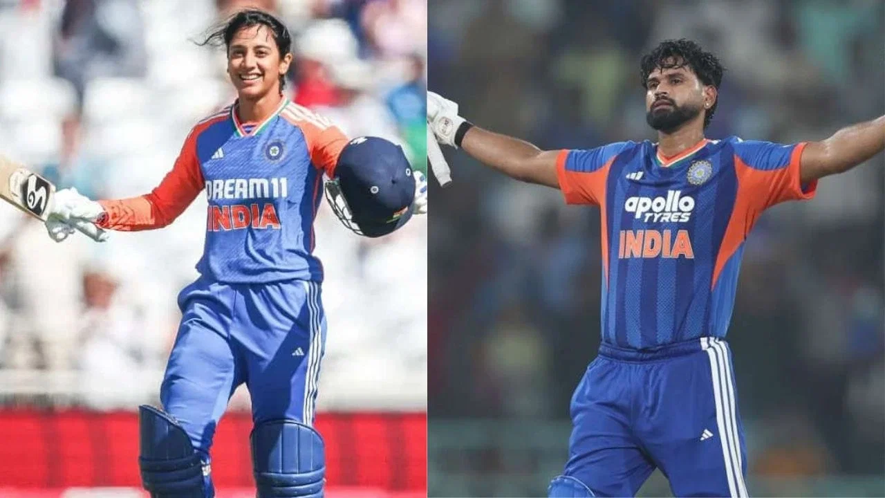 Shreyas Iyer joins Smriti Mandhana in legendary list after maiden T20I century