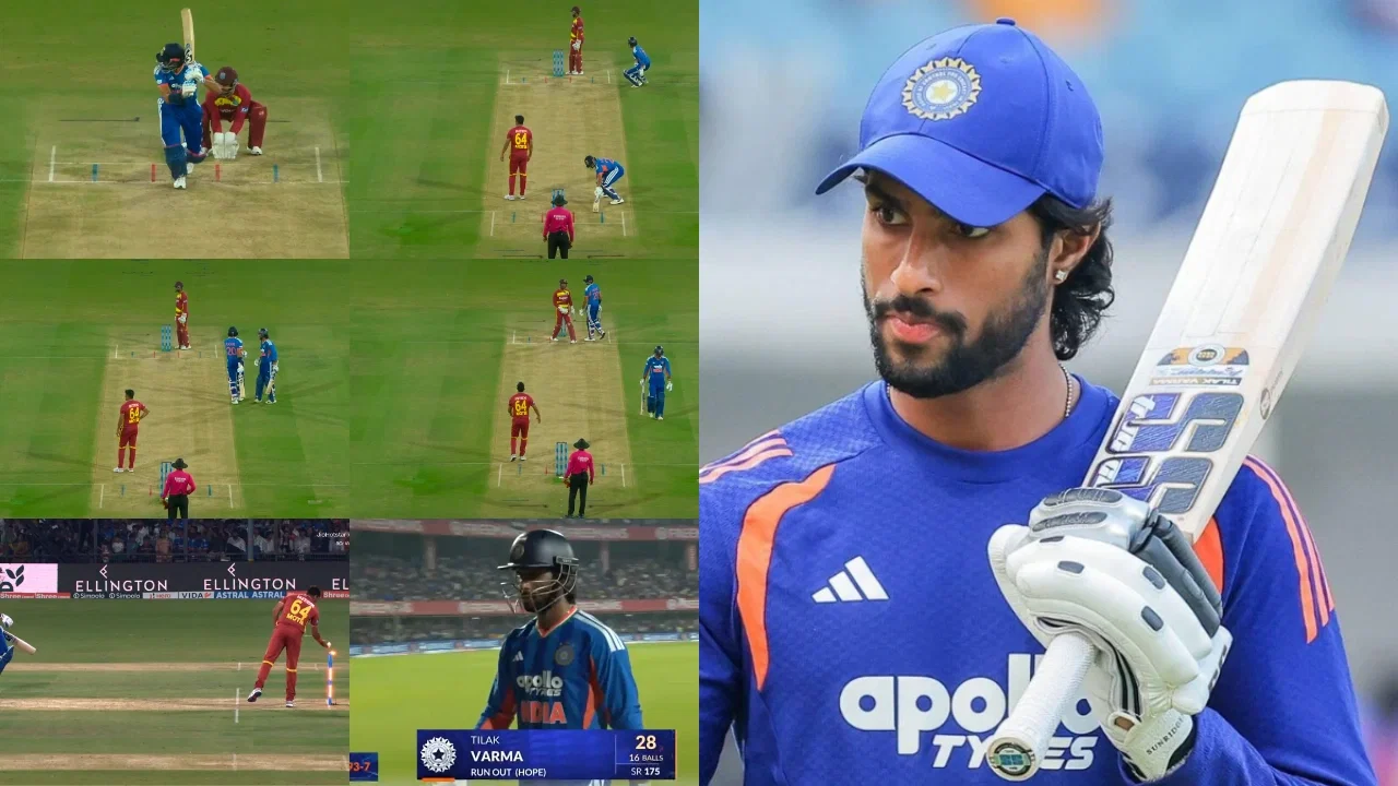 Tilak Varma opens up on his bizarre run out in 3rd T20I vs West Indies