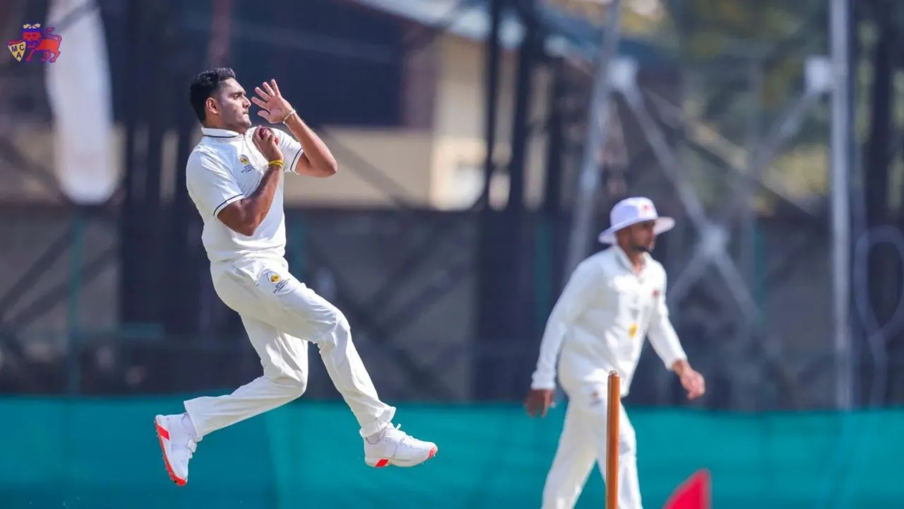 Tushar Deshpande bags a hat-trick in Mumbai vs Chandigarh Ranji Trophy match