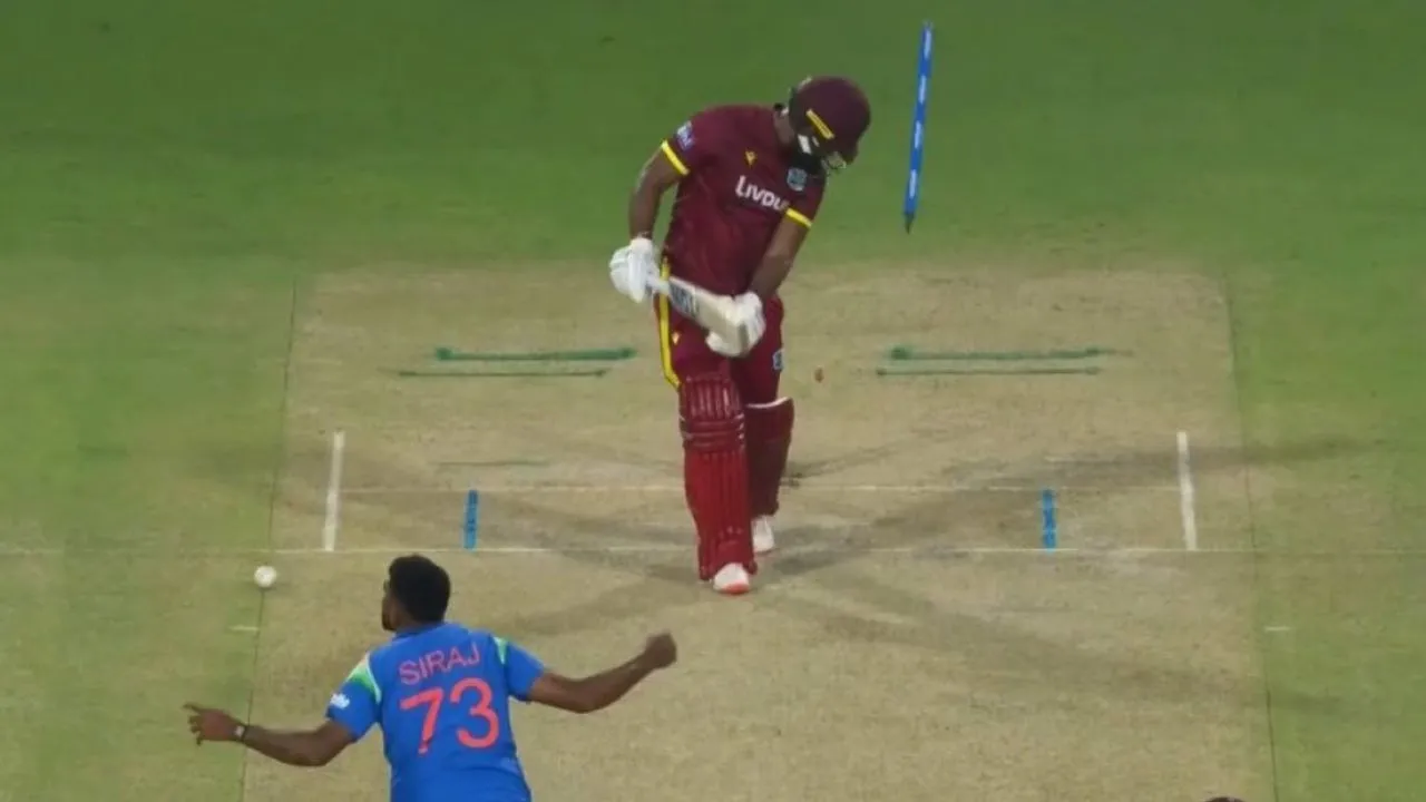 WATCH: Mohammed Siraj delivers a jaffer on comeback, uproots John Campbell’s off-stump