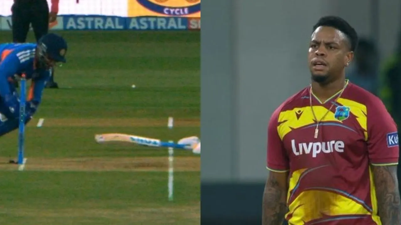 WATCH: Shimron Hetmyer furious after getting run-out in India vs West Indies 1st T20I