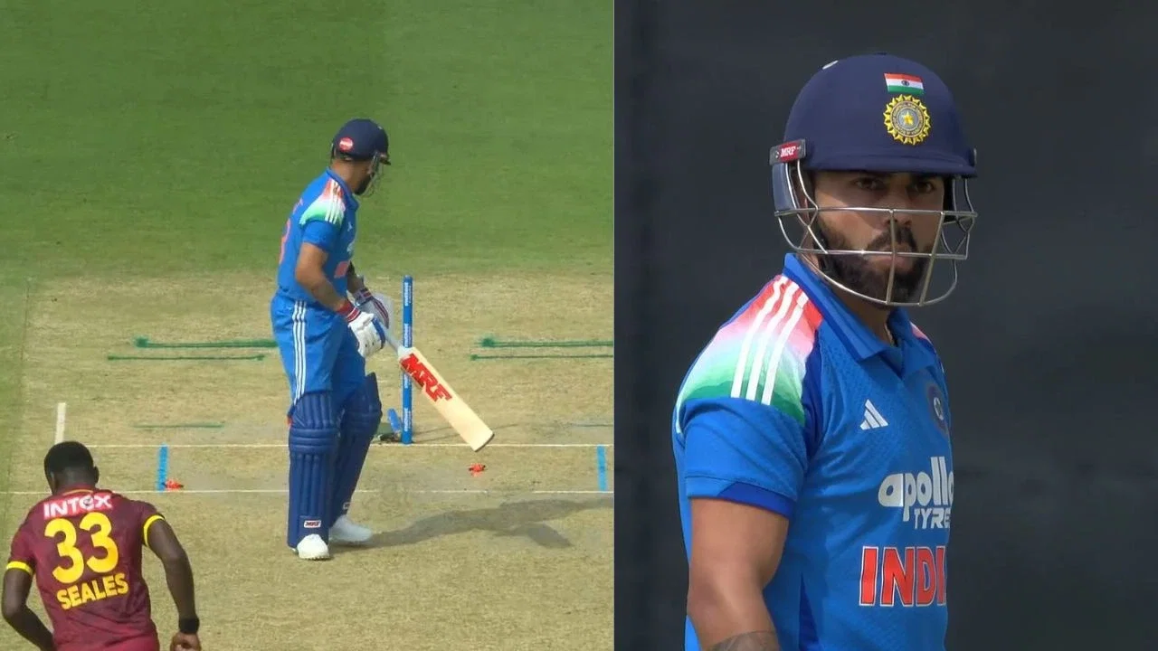 Watch: Virat Kohli bags 41st international duck after being bamboozled by Jayden Seales